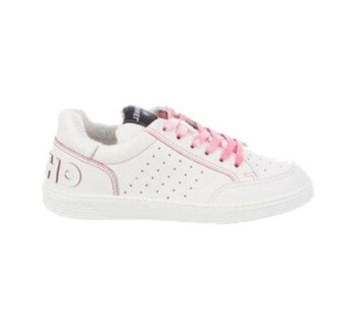 (HappyShoese공장) C. 백로고 스니커즈 핑크