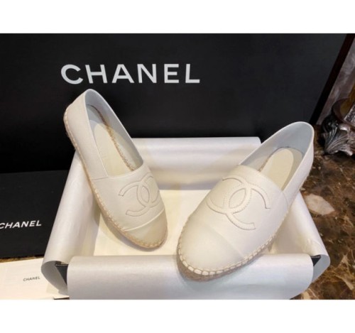 (HappyShoese공장) C.레더 CC로고 플랫 에스파드리유