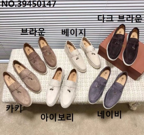 (YY공장) 로로피아나 썸머 참 워크 모카신 로퍼 6컬러