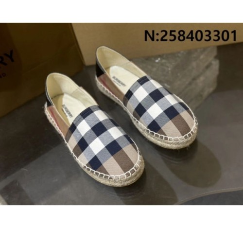 (152공장) 버*리 린넨 체크 에스파드리유
