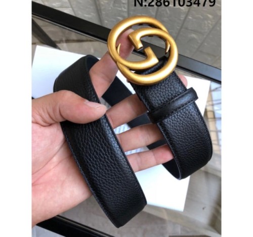 구찌 GG 마몬트 버클 레더 벨트 400593 2컬러 3.8cm