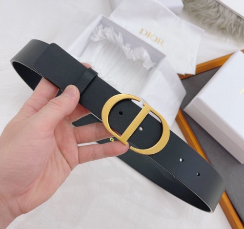 구찌 골드 CD버클 레더 벨트 3.5cm