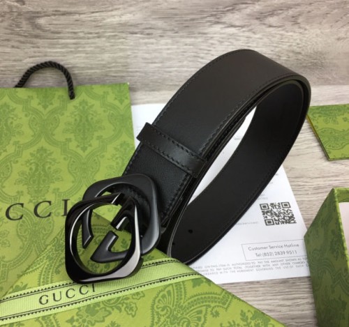 구찌 스퀘어 GG버클 벨트 블랙 4cm