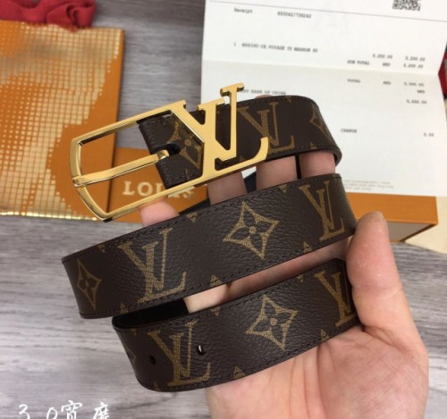 루이비통 점보 LV로고 3cm 벨트 2컬러