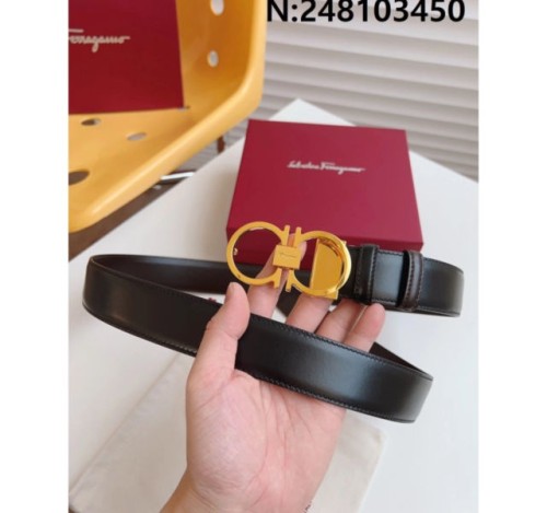 살바토레페라가모 모노그램 벨트 3.5cm 2컬러