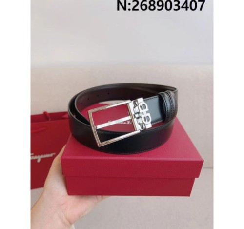 살바토레페라가모 모노그램 스퀘어버클 벨트 2컬러 3.5cm