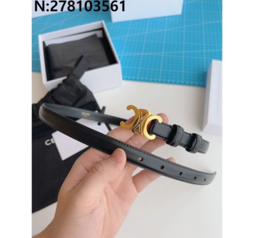 셀린느 골드 트리오페 버클 벨트 1.8cm