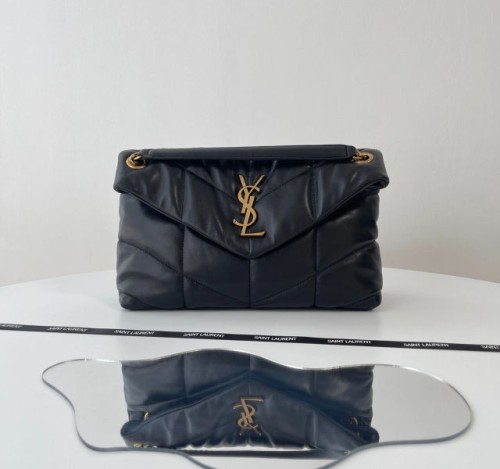 (블랙 프레임 공장) YSL. 루루 푸퍼 체인 숄더백