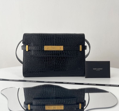 (블랙 프레임 공장) YSL. 맨해튼 스몰 숄더백