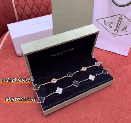 [OC 공장] 반클리프 클로버 팔찌 (순은 도금 18k) 2컬러 19.5cm