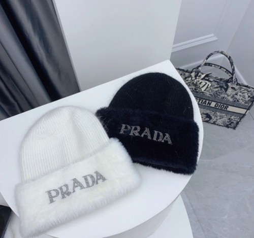 (momo 공장) PRDA. 토끼털 비니 2color