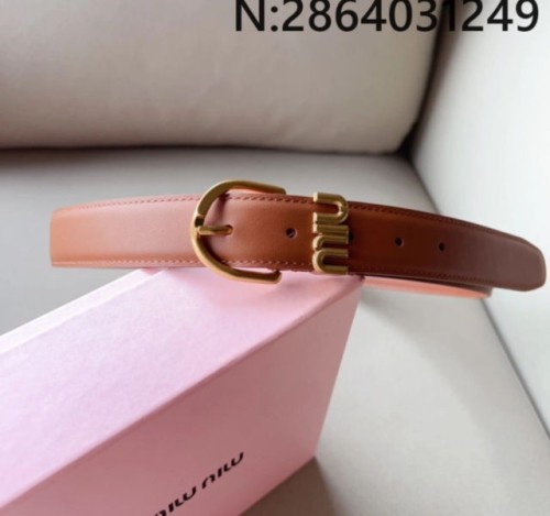 미우미우 골드 모노그램 벨트 2컬러 3.0cm