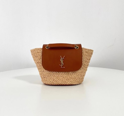 (블랙 프레임 공장) YSL. 미니 마론 라피아백