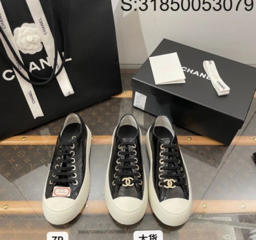 [DXJ] ㅅ*넬 CC로고 에나멜 스니커즈 블랙 3.5cm