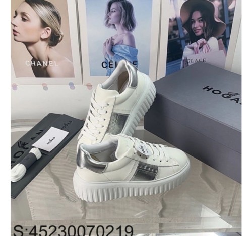 [327] 호건 HOGAN H-STRIPES 스니커즈 은색 5.5cm 커플