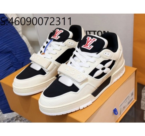[152] L. LV 점보 프라워 트레이너 배색 스니커즈 블랙