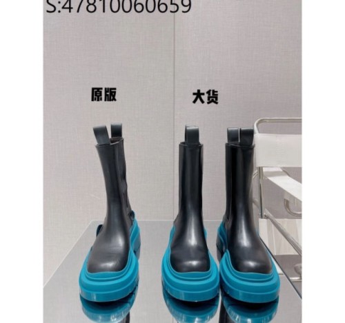 [GD5002] BO. 배색 부츠 9cm 블루