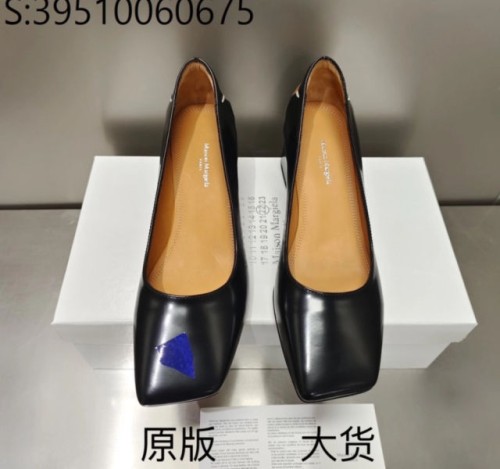 [GD5002] 메종마르지엘라 스퀘어 구두 힐 블랙 5cm