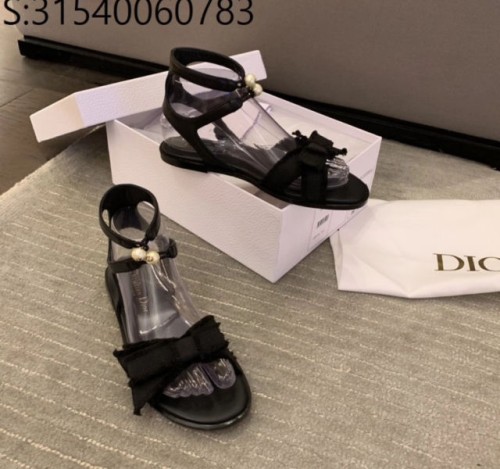 [QR 5009] D. 24SS 어도러블 진주 나비매듭 샌들 블랙