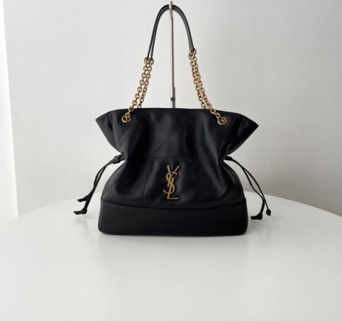 (블랙 프레임 공장) YSL. 제이미 스몰 램스킨 쇼퍼