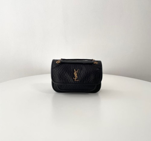 (블랙 프레임 공장) YSL. 니키 미니 그레인드 램스킨 숄더백(2color)