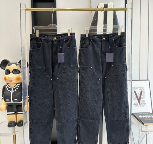 (AR 공장) 루이비통 2023 FW 엠보싱 청바지